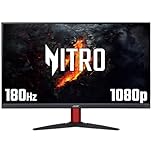 acer Nitro KG272S3 27 inch Full HD (1920 x 1080) Gaming Monitor - 180Hz, 0.5ms, VA Panel, FreeSync Premium, 72% NTSC, HDR10, Speakers, DisplayPort, HDMI