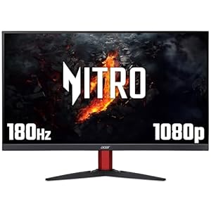 acer Nitro KG272S3bmiipfx 27 inch Gaming Monitor – Full HD (1920×1080), 180Hz, FreeSync Premium, 0.5ms, HDR 10, HDMI 2.0, DP 1.2, Black