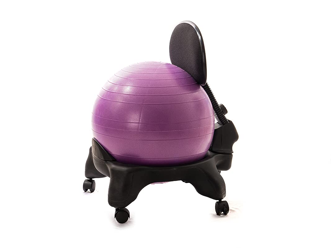 Kikka Active Chair Plus Chaise ergonomique avec balle gonflable, violet
