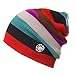 Produktbild GOKOMO Winter Herren Damen Ice Cap Regenbogen Ski Mütze Double Knit Warme Ski Mütze(E,One Size)