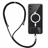 TTVV Mag Safe Coque pour iPhone XR,Fine Transparente Etui avec Chargement sans Fil Cercle Magnétique Intégré avec Tour de Cou Universelle Cordon Lanière