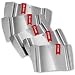 Produktbild MULTIPICK Türfallengleiter - [5 Stück | 15, 20, 25, 30, 35 mm] Türfallen Öffnungswerkzeug - Edelstahl Fallengleiter - Schlüsseldienst Türfallenöffner - Schloss Türöffnung - Made in Germany