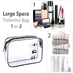 TSA Approved Toiletry Bag 3Pcs,Clear Travel Bags for Toiletries - Image 3
