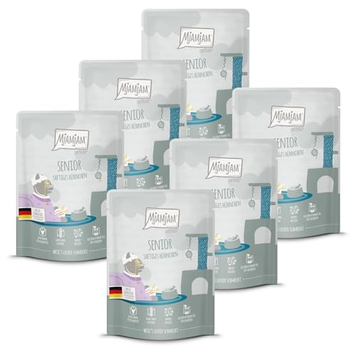 Produktbild von MjAMjAM Katzen Nassfutter Senior saftiges Hühnchen - 6 x 300 g