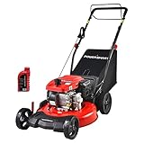 21 Inch Self-Propelled Lawn Mower Gas Powered 5 Adjustable Heights with Bag, 209cc 4-Stroke Engine,