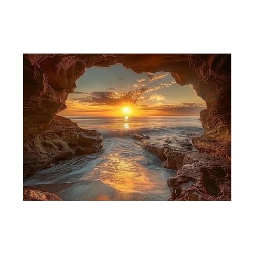 Image sur toile salon art mural paysage lumineux format 60x80cm