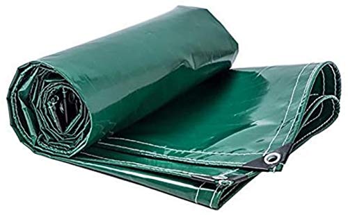 DIMPLEYA Heavy Duty Espesar Lona Tienda Impermeable Piso del Remolque, Doble Techo Camping, 350g / m² (Color, 4m x 7m),3m x 3m