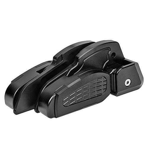 Motorcycle Rear Passenger Extension Foot Pad Footpegs Foldable Pedals Rests Footrest for Vespa Primavera 125 150 Sprint 125 150 2017 2018 2019 2020 2021 2022 (Black) by TAZGANTAX - Image 4