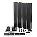 DormCo Suprima Ultimate Height Bed Risers - Carbon Steel - Black