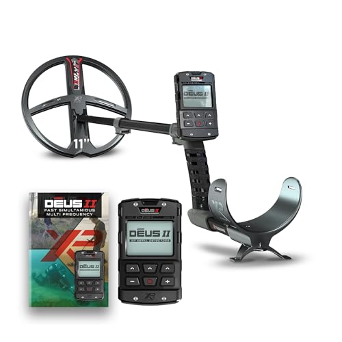 XP Metal Detectors DEUS II RC - waterproof and multi frequency, ideal for Treasure and Relic hunting - with 11" FMF Coil (28cm), Wireless Remote Control and S-TELESCOPIC stem (DEUS2-28FMFRCEA) option