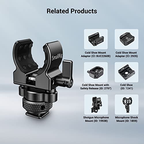 SMALLRIG Shotgun Microphone Holder (Cold Shoe) BSM2352