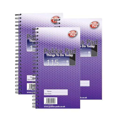 Carnet de notes Pukka Pad Things To Do Today lot de 3 blocs