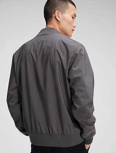 Image of Calvin Klein Men's Matte Logo Zip Bomber Jacket