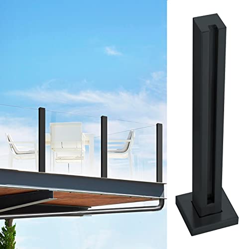 Poste de extremo para barandillas de terraza y conectores de balaustres