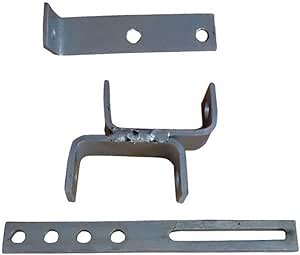 Steel Step Plate Running Boards For Ford 2N & 9N Tractors - Left & Right Hand With Brackets, Silvery Finish