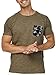 Produktbild Indicode Herren Blaine T-Shirt mit Rundhals-Ausschnitt | Herrenshirt Sommershirt Grün XXL