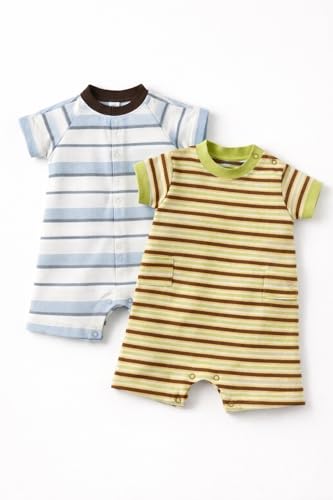 Image of TuddyBuddy 100% Cotton Romper /Jumpsuit /Bodysuit Set for Baby (Pack of 2 Playsuits)
