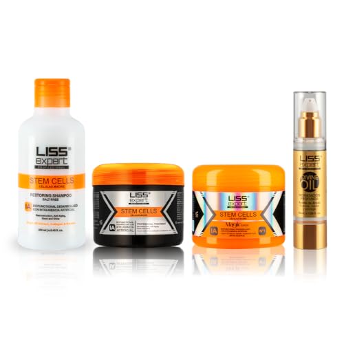 Alisado Células Madre + Magic Mask + Shampoo + Divine Oil