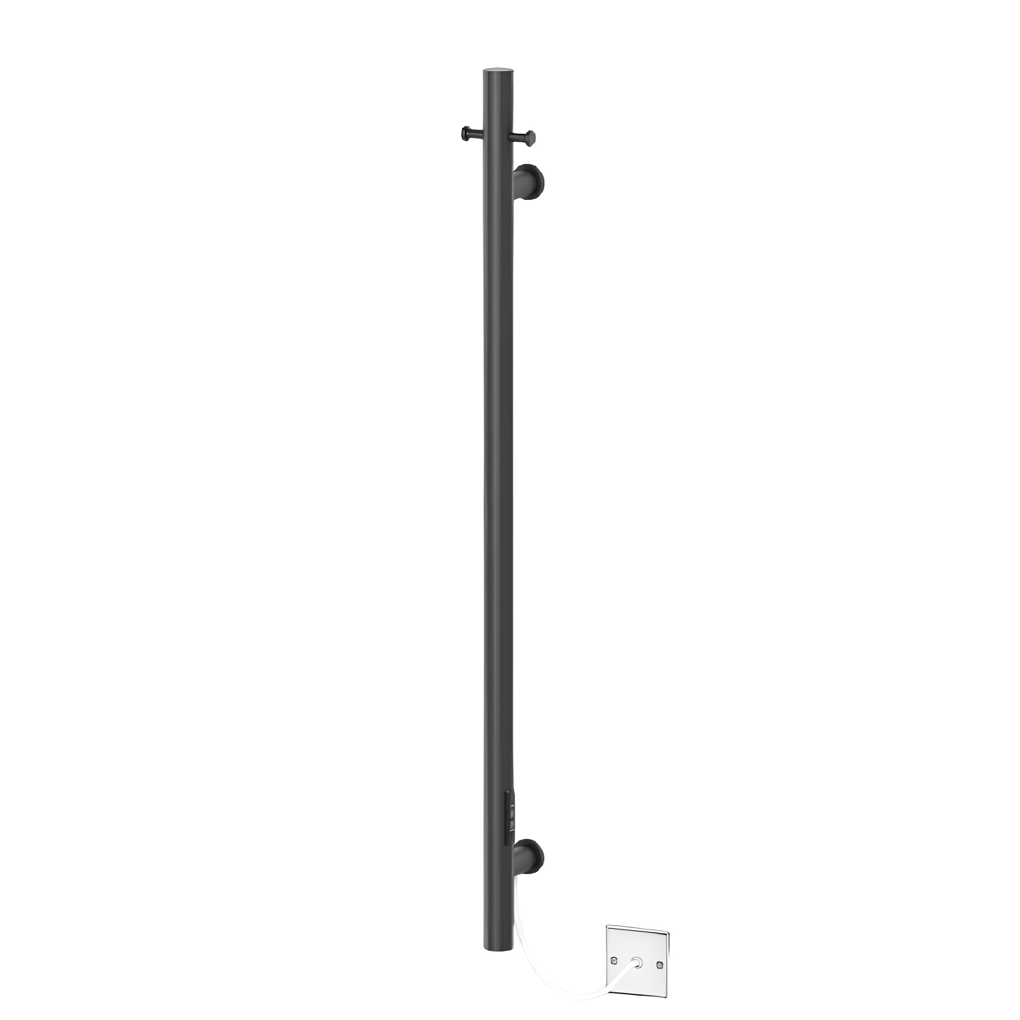 Manissa Electric Robe Towel Coat Warmer 1100mm H x 38mm Tube Black