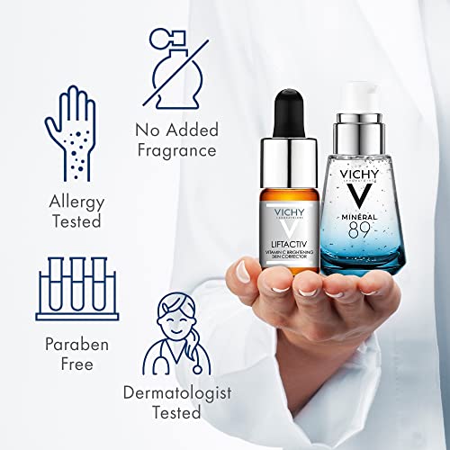 Vichy Liftactiv Vitamin C Serum And Mineral 89 Skincare Set, Hydration And Radiance Serum Duo, Face Serum With Hyaluronic Acid And Vitamin C #TOP4