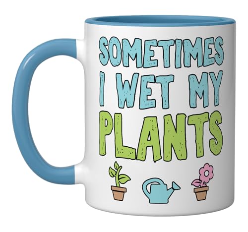Taza de cerámica divertida para jardinería 11 onzas miniatura 1
