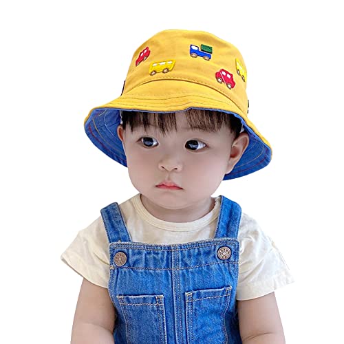 Toddler Bucket Hat Cartoon Sun Hat Foldable Floppy Beach Cap Summer Sun Protection Fishmen Cap