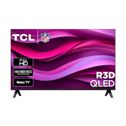 Image of TCL 32-Inch Class R3D Series QLED Roku Smart TV | FullView Bezel-Less Design, Google Cast & AirPlay 2 | Television for Bedroom, Dorm & Kitchen (32R3D, 2026) Streaming Live Local News, Sports & Movies