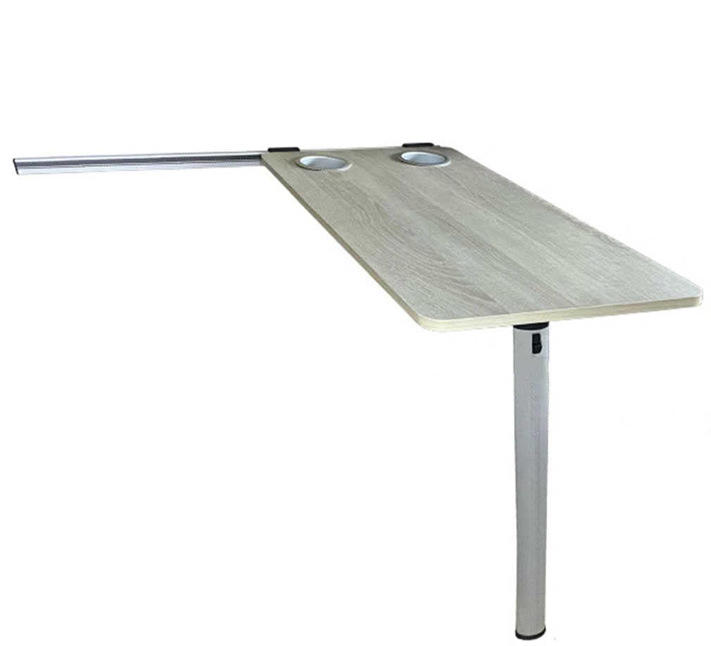 Tavolo pieghevole per camper, kit di conversione Dinette + gamba + cursore | Tavolo da pranzo rimovibile per camper e camper, kit di conversione per roulotte e camper, facile da installare e