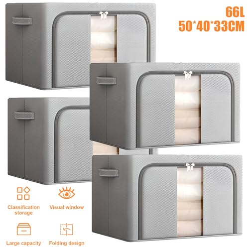 Bac de rangement pliable 66L pour optimiser les placards encombrés - 3