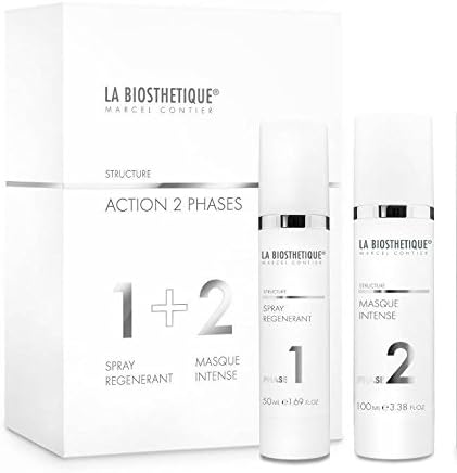 La Biosthetique Structure ACTION 2 PHASES: 1 Spray Regenerant 1.69 oz + 2 Masque Intense 3.38 oz