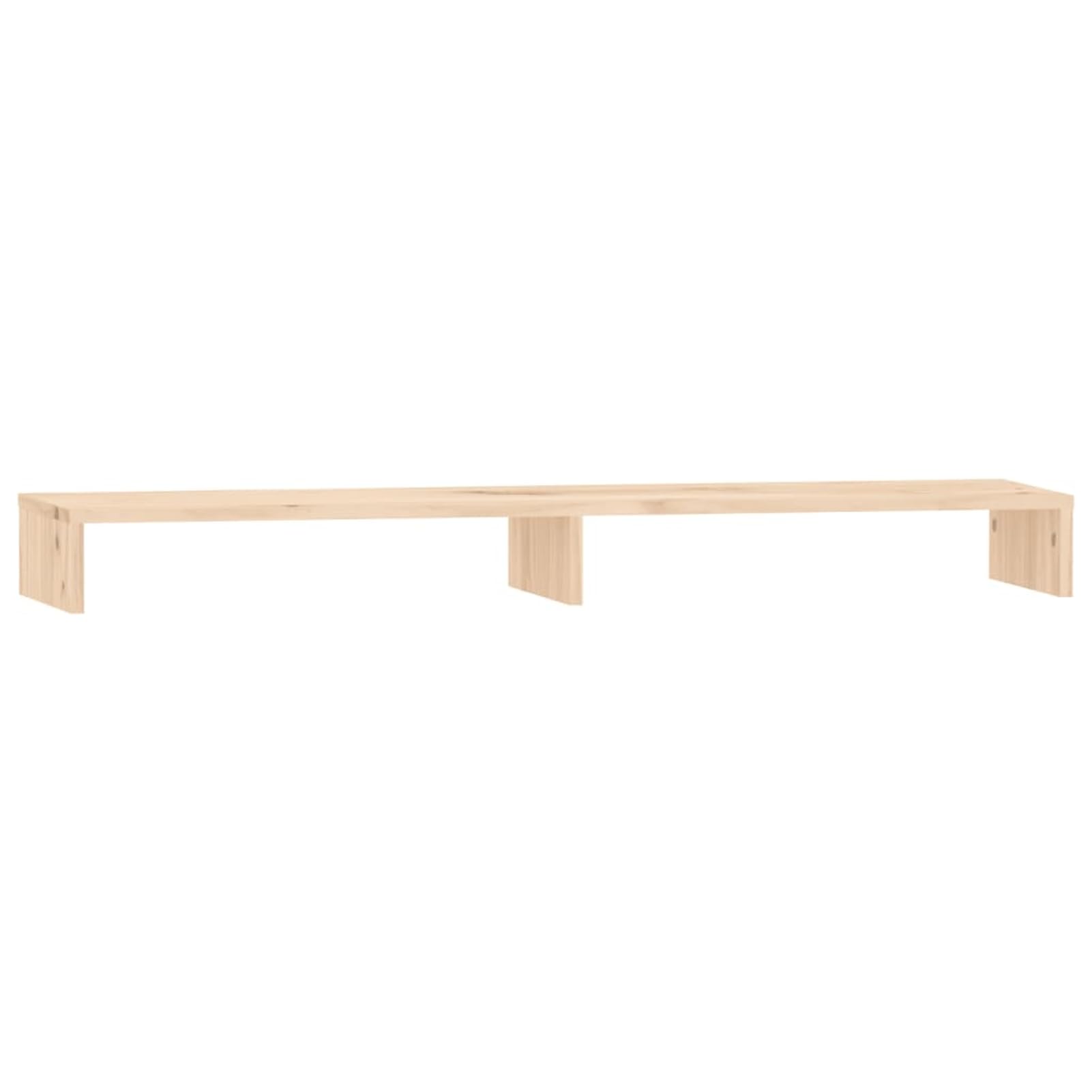 Homgoday Soporte de Monitor de Madera Pino - Estable y con Espacio de Almacenamiento - Diseño Minimalista - Reduce Estrés Cervical