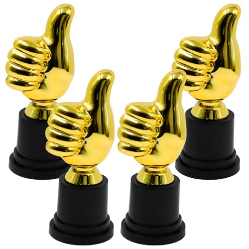 🥇【Materiali di alta qualità】: il trofeo Golden Thumb è realizzato in resina ABS di alta qualità e presenta una colorazione multistrato per una finitura brillante brillante e una texture squisita che crea un effetto visivamente impressionante.