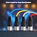 Cable Matters 4-Channel XLR Male to Female Snake Cable/XLR Snake Cable - 6ft, Professional Audio Connectivity with Shielding and Color-Coded Channels