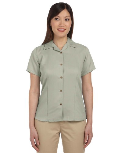 Harriton Ladies Bahama Cord Camp Shirt avec finitions soignées et texture premium