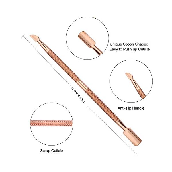 Hautscheren mit Nagelhautschieber Set - Präzises Nagelhaut Knipser und Unter - Dead Skin Remover Scherenzange Langlebige… – Bild 7