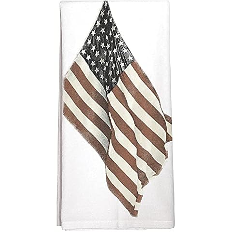 Montgomery Street United States Flag Cotton Flour Sack Dish Towel Cover