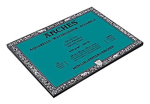 Arches 300 lb. Cold Press Block 10x14 - Natural White by Arches