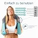 Shiatsu Rücken-, Schulter- und Nackenmassagegerät mit Wärme - Deep Tissue 3D Knetkissenmassagegerät für Nacken, Rücken, Schultern, Füße, Beine - elektrische Ganzkörpermassage