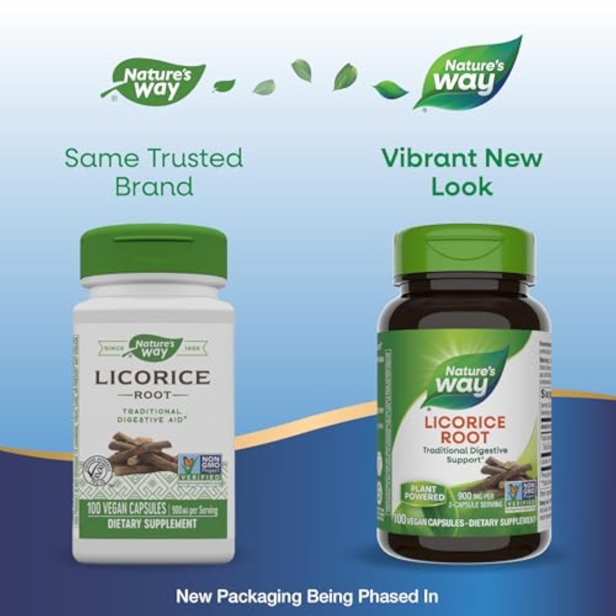 Nature's Way Licorice Root, 450mg, 100 Veg Capsules