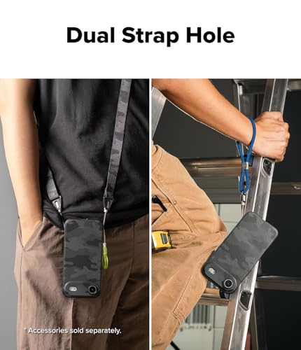 Image of Ringke Onyx Compatible with iPhone Air (17 Air) Case Back Cover Rugged Flexible Durable Anti-Slip TPU Protection Shockproof - Camo Black