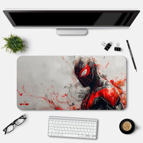 Image of Extended Gaming Mouse Pad for Desk (23x11.5 Inch) - Large Mouse Pad for Office & Home | Non-Slip Rubber Base, Smooth Surface Desk Mat for Laptop, Keyboard & Mouse (Supper Heros Edition) (Print 9)