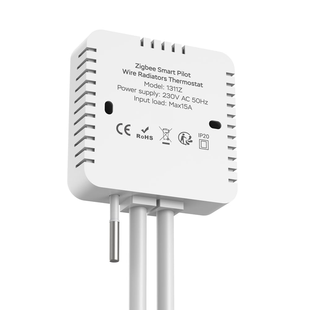 Thermostat intelligent Tuya ZigBee pour radiateur de chauffage avec câble pilote compatible avec télécommande de surveillance d'électricité