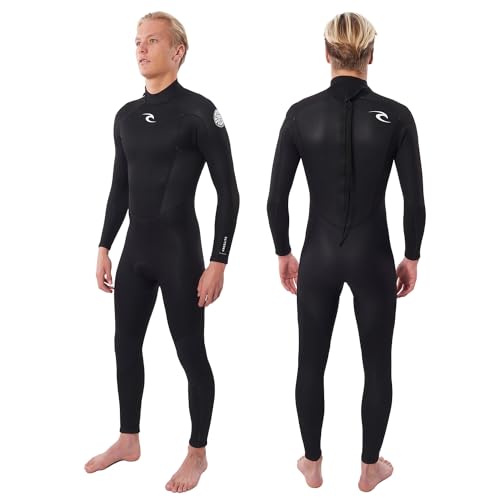 Neoprendicke: 3 mm RIP Curl - Freelite Muta da Surf Uomo 3/2 Zip Back - Comfort, Flessibilità e Isolamento Termico per Primavera/Estate - Nuovo Modello
