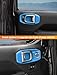 Savadicar Sky Blue Interior Accessories - Door Inner Handles Trim Set for 2018-Present Jeep Wrangler JL JLU 4XE & Gladiator JT - Solid Color Interior Decor Upgrade Option, 4-Piece