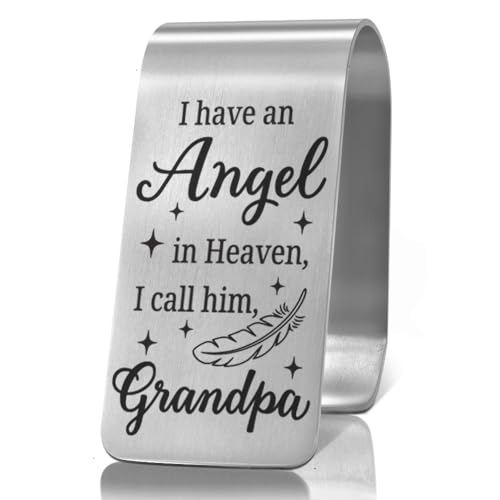 XQLZY I Have an Angel in Heaven I Call Him Grandpa Sympathy Car Visor Clip