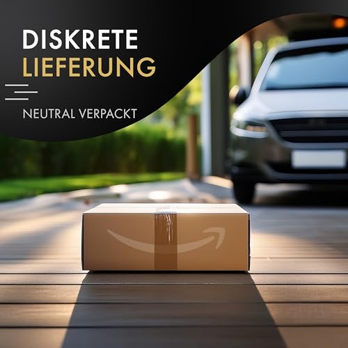 Liebesfreunde® Real Touch Analdildo für Männer - 20cm Soft Dildo mit Saugnapf, medizinisches Silikon, realistisch, weich & sicher, Penis Dildoschwanz Sex Toy, schwarz