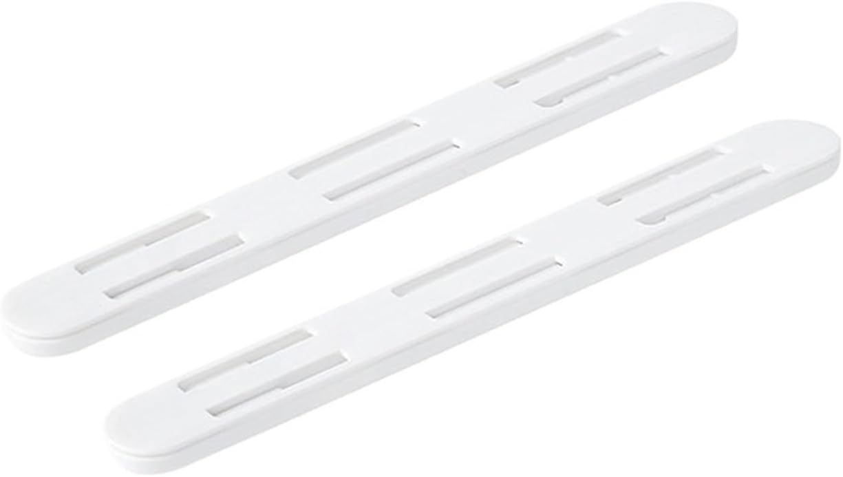2Pcs/Set White Slides Drawer Sliding Rails Bin Tracks for Kitchen Bedroom Closet Pullout Track Basket Pull Rail
