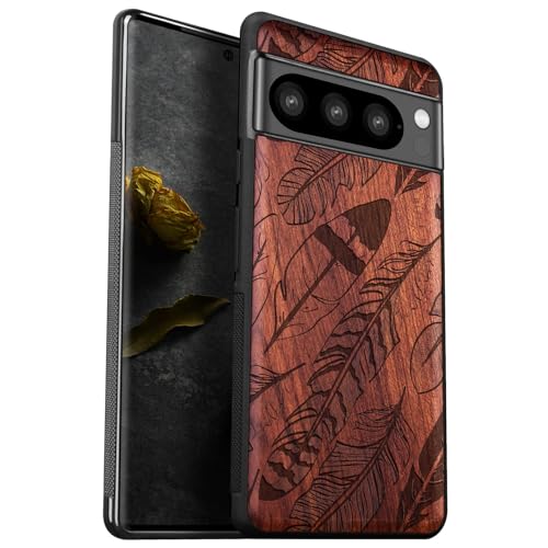 Étui protection artistique Pixel 8 Pro en bois : le cadeau idéal et chic