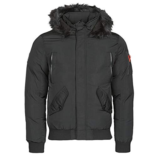 Deeluxe Parka courte à capuche et fourrure SHARK Black L pour Homme Cover