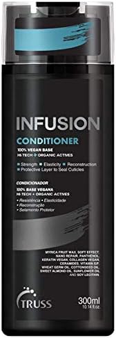 TRUSS Infusion Conditioner for Dry, Damaged Hair - 100% Vegan Base Deeply Hydrates, Protects & Restores for Strong, Soft, Shiny Hair - Anti-aging Conditioner For Color Treated Hair